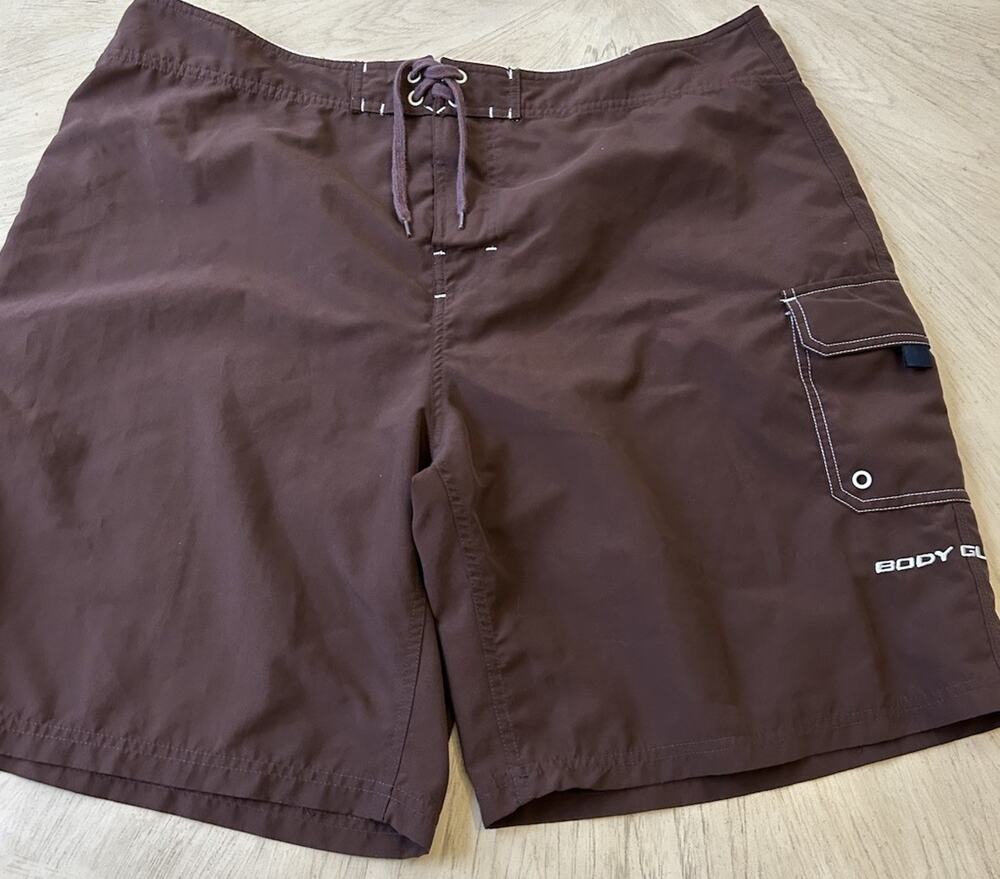 VTG Body Glove Board Shorts Sz 40 Brown 80s 90s Skater Surfer RARE Original